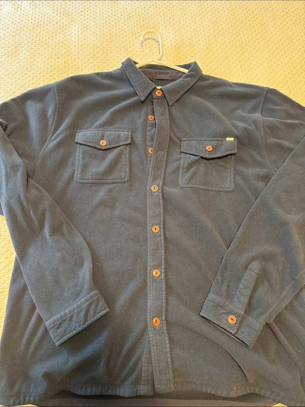 Men's Vuori Navy Button-Up Pocket Shirt Jacket